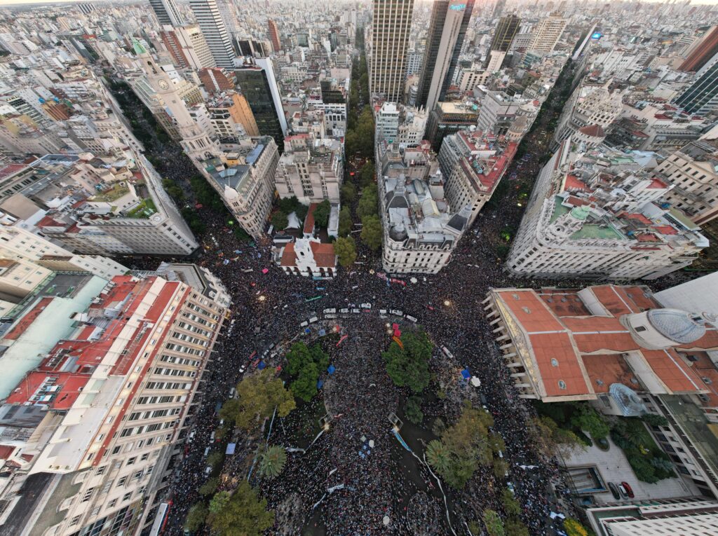 Estudiantazo en contra de las políticas del gobierno